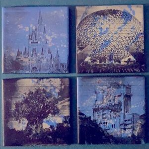 Disney world custom drink coasters.